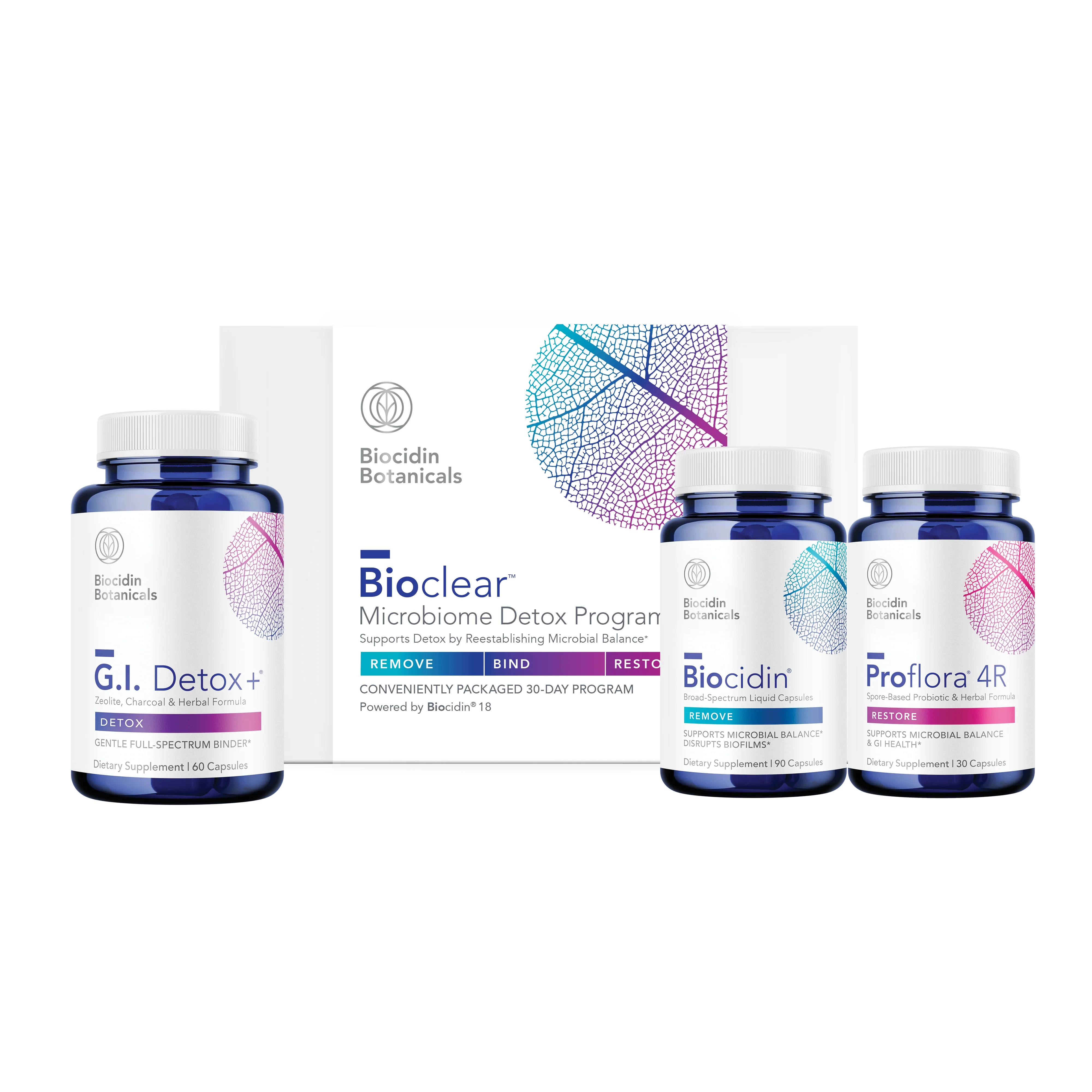 Bioclear™ Microbiome Detox Program with Biocidin® Capsules